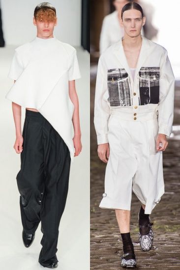 2014春夏秀场穿上身 迎接阔腿裤风潮