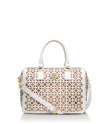 TB Kelsey Middy Satchel in Bleach-Aged Vachetta