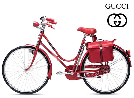 Gucci推出的北京奥运限量版红色自行车